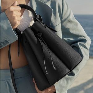 POLENE Numero Huit Bucket Bag Black